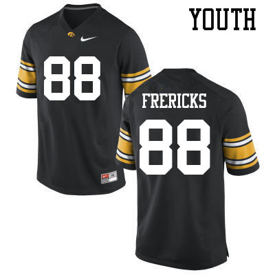 Youth #88 Jackson Frericks Iowa Hawkeyes College Football Jerseys Sale-Black